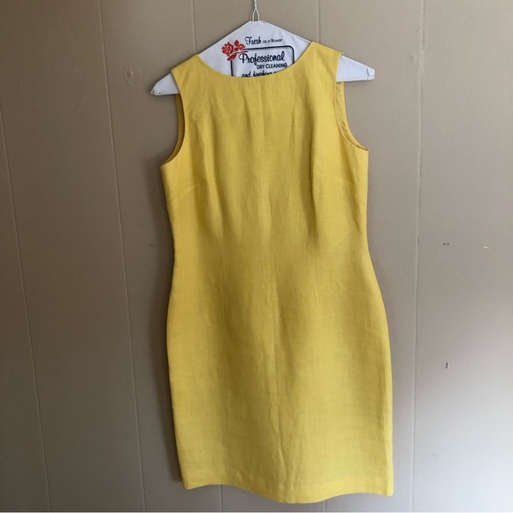 Talbots Dresses & Skirts - Talbots Petite Size 4 yellow linen dress!